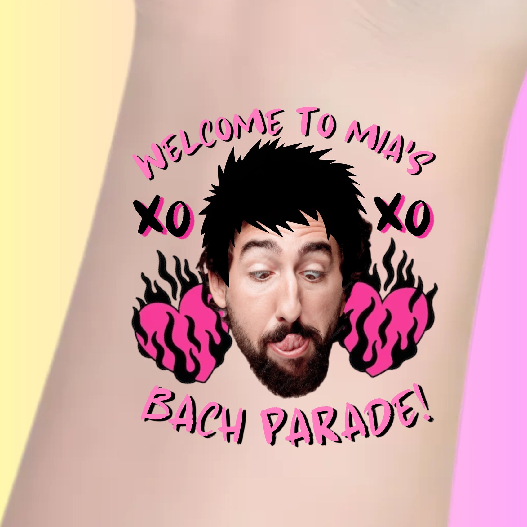 Custom Bachelorette Temporary Tattoos - Bach Parade Rock