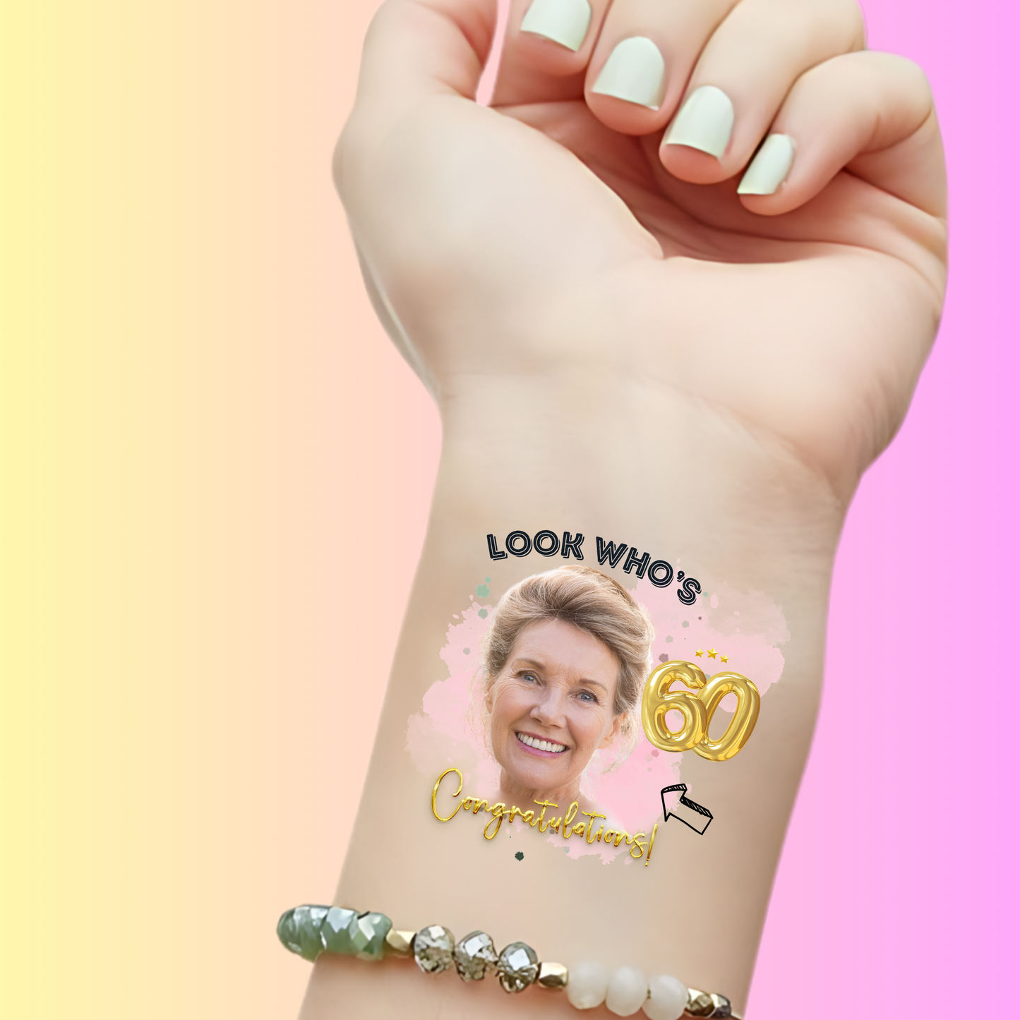 Shining Celebration – Premium Custom Birthday Tattoos