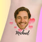 Custom Bachelorette Temporary Tattoos - Floating Hearts
