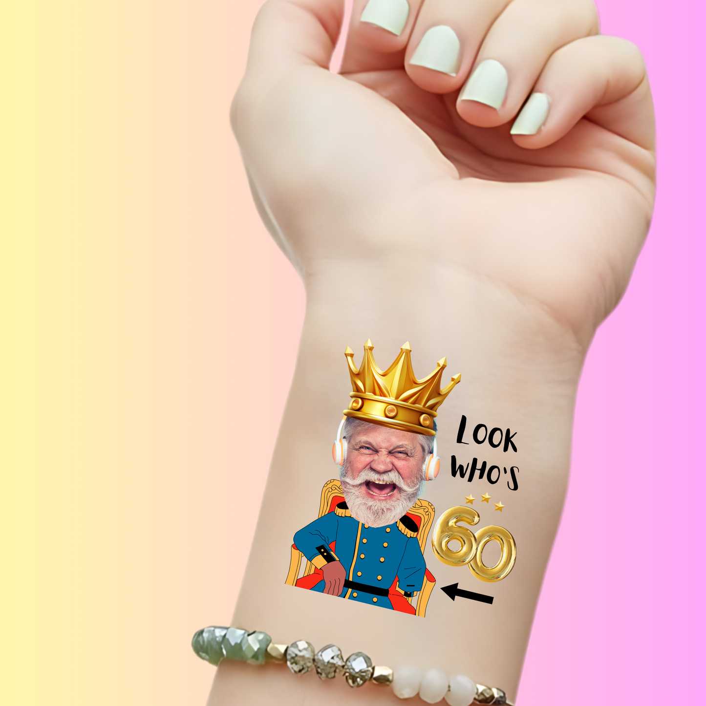 Royal Celebration – Premium Custom Birthday Tattoos