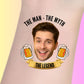 Custom Bachelorette Temporary Tattoos - The Man The Myth The Legend