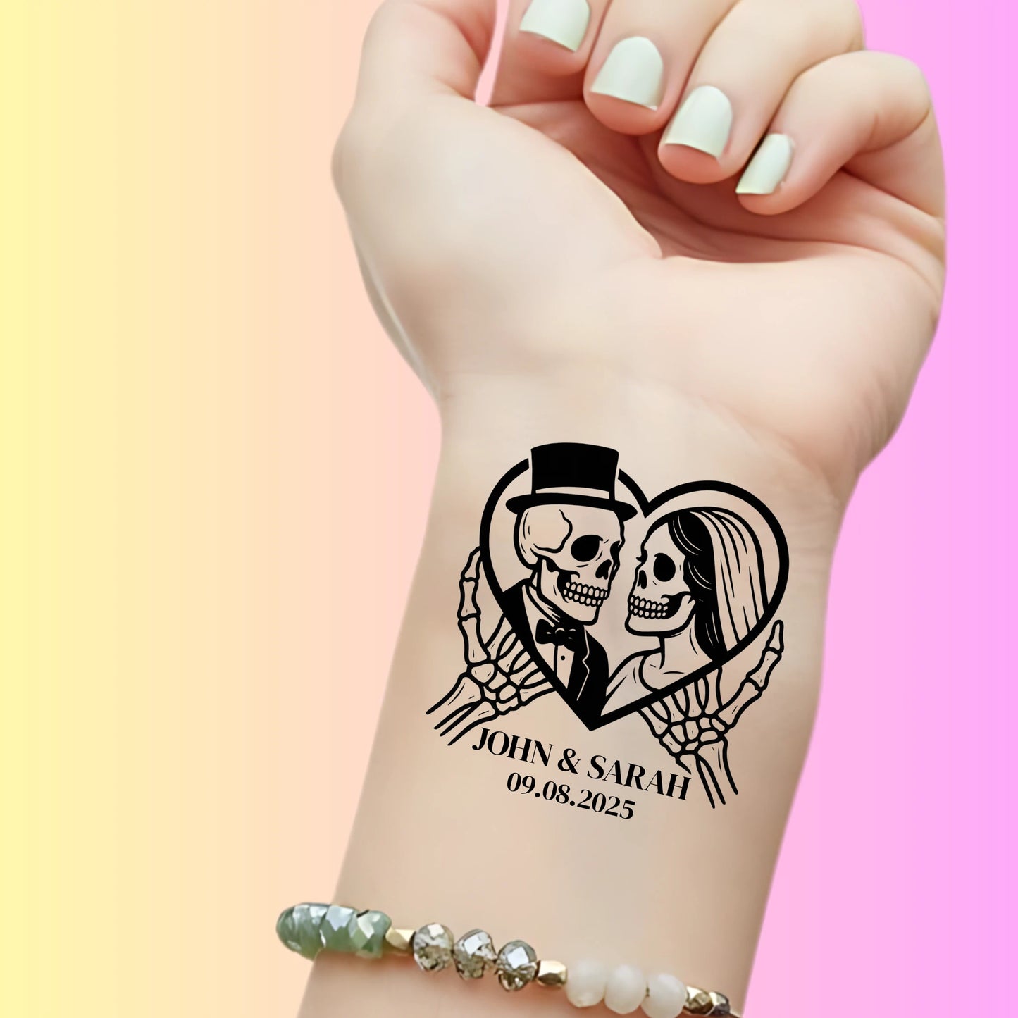 Custom Wedding Tattoos - Til Death Do Us Part