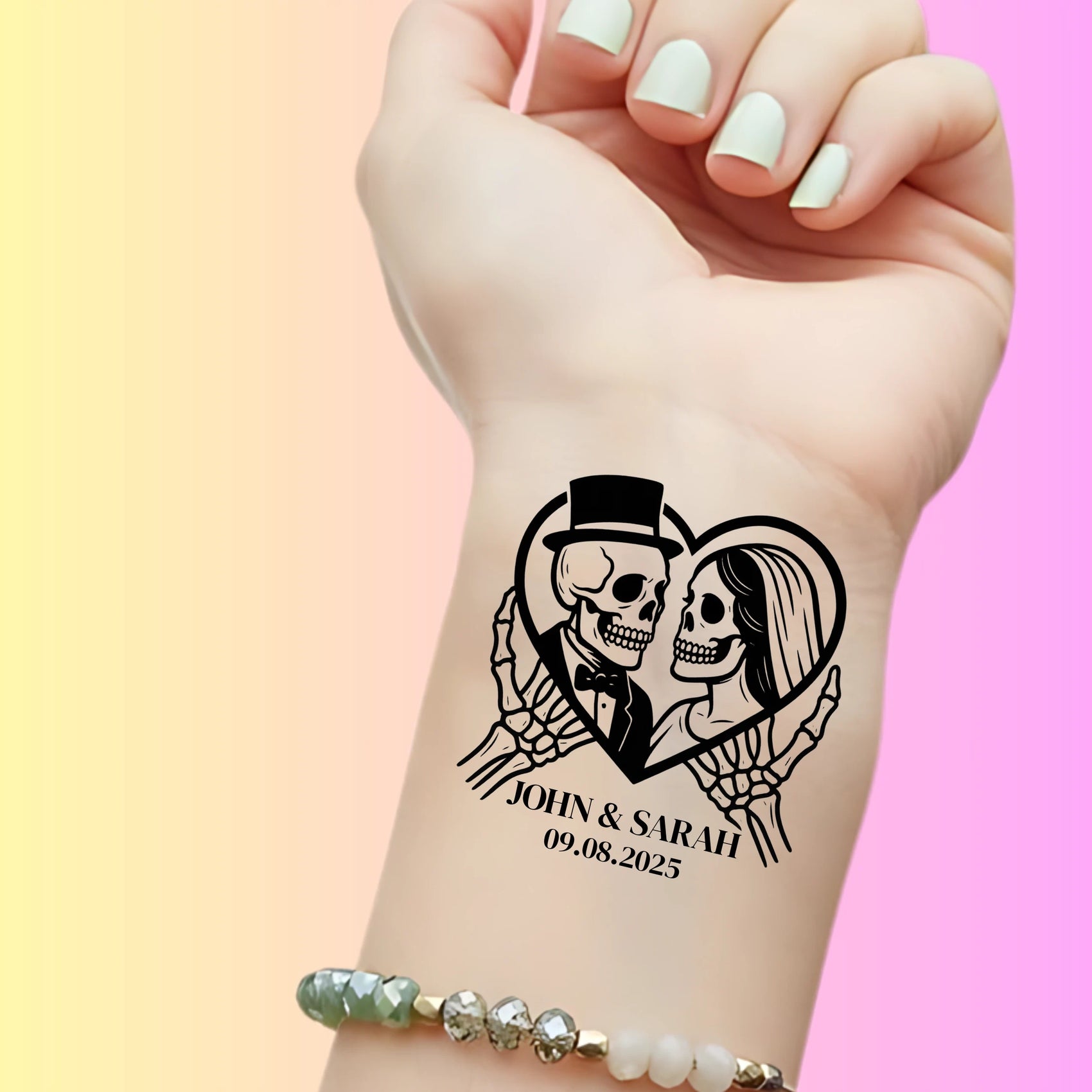 Custom Wedding Tattoos - Til Death Do Us Part