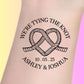 Custom Wedding Tattoos - We're Tying the Knot