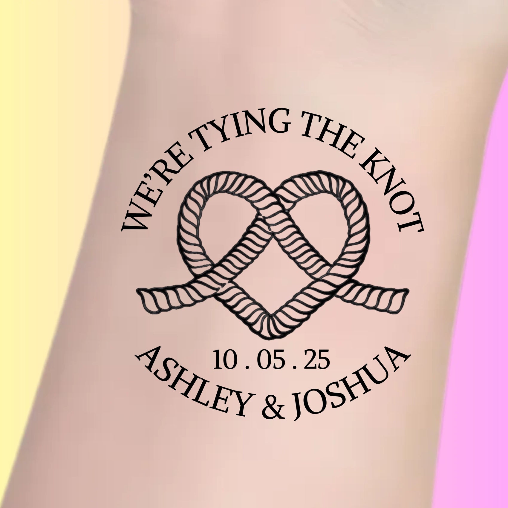 Custom Wedding Tattoos - We're Tying the Knot