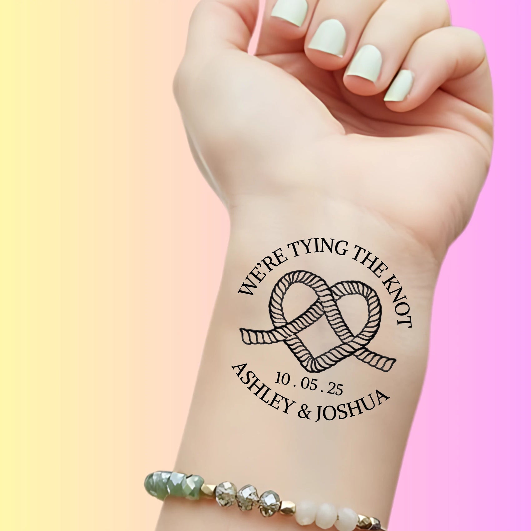 Custom Wedding Tattoos - We're Tying the Knot