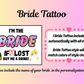 Custom Bachelorette Temporary Tattoos - If I’m Lost Buy Me a Drink