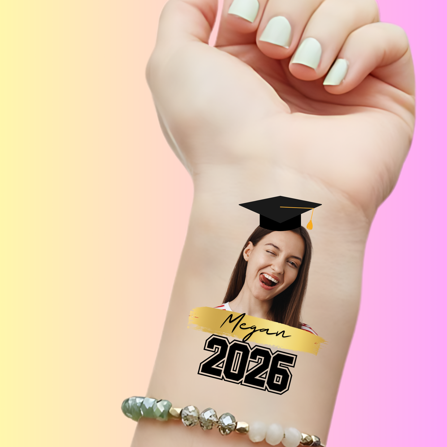 Custom Graduation Temporary Tattoos - One Degree Hotter