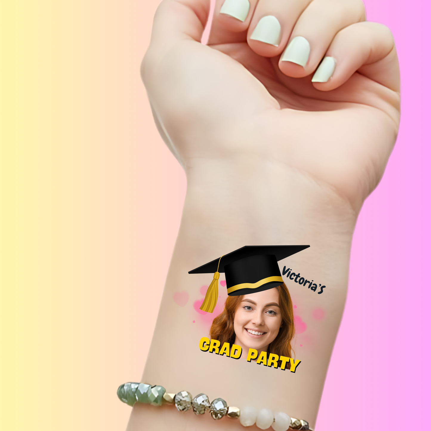 Grad Party Celebration – Premium Custom Graduation Tattoos