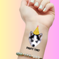 Custom Pet Temporary Tattoos - Pawty Time