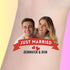 Custom temporary tattoo with couple&