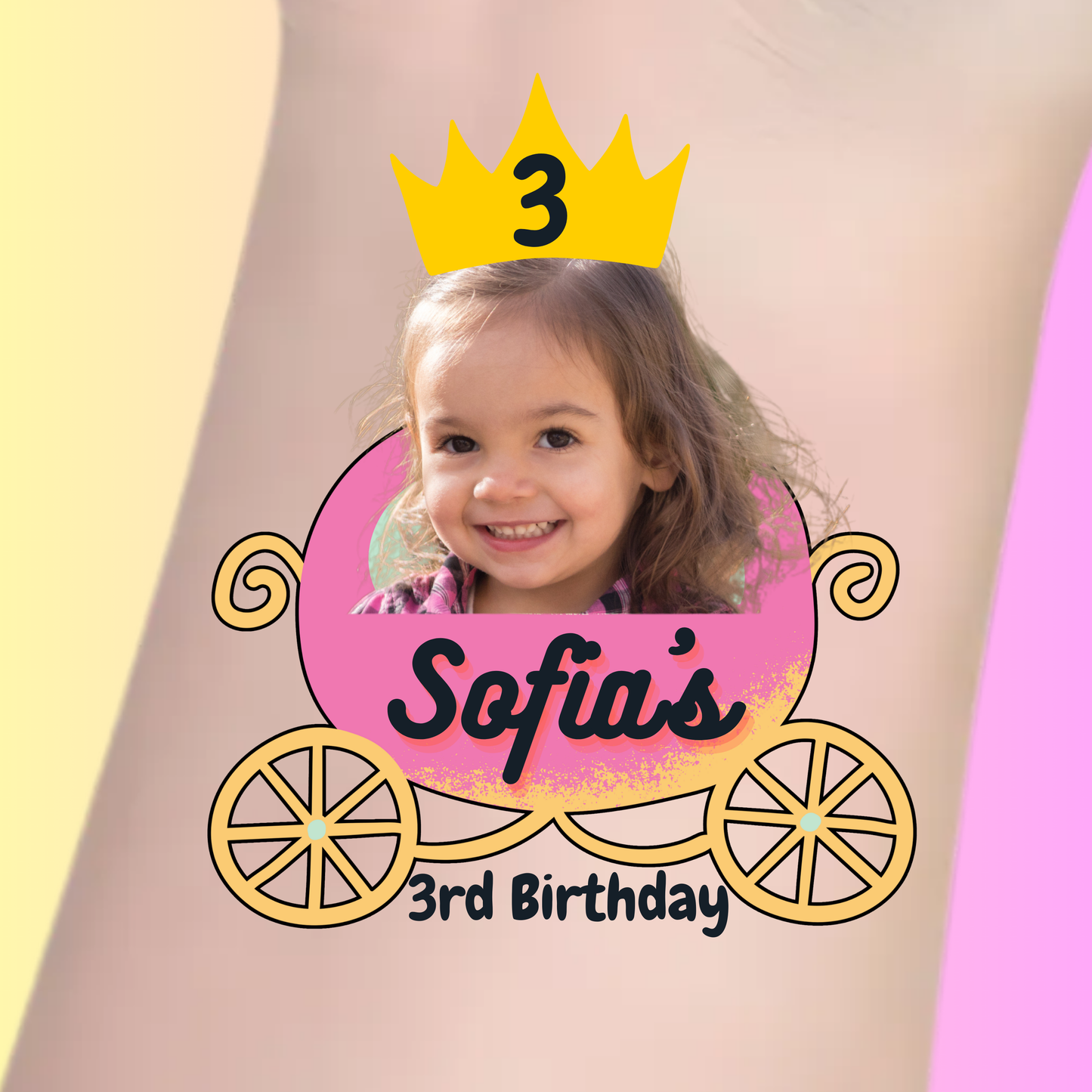 Princess Carriage Birthday – Premium Custom Birthday Tattoos