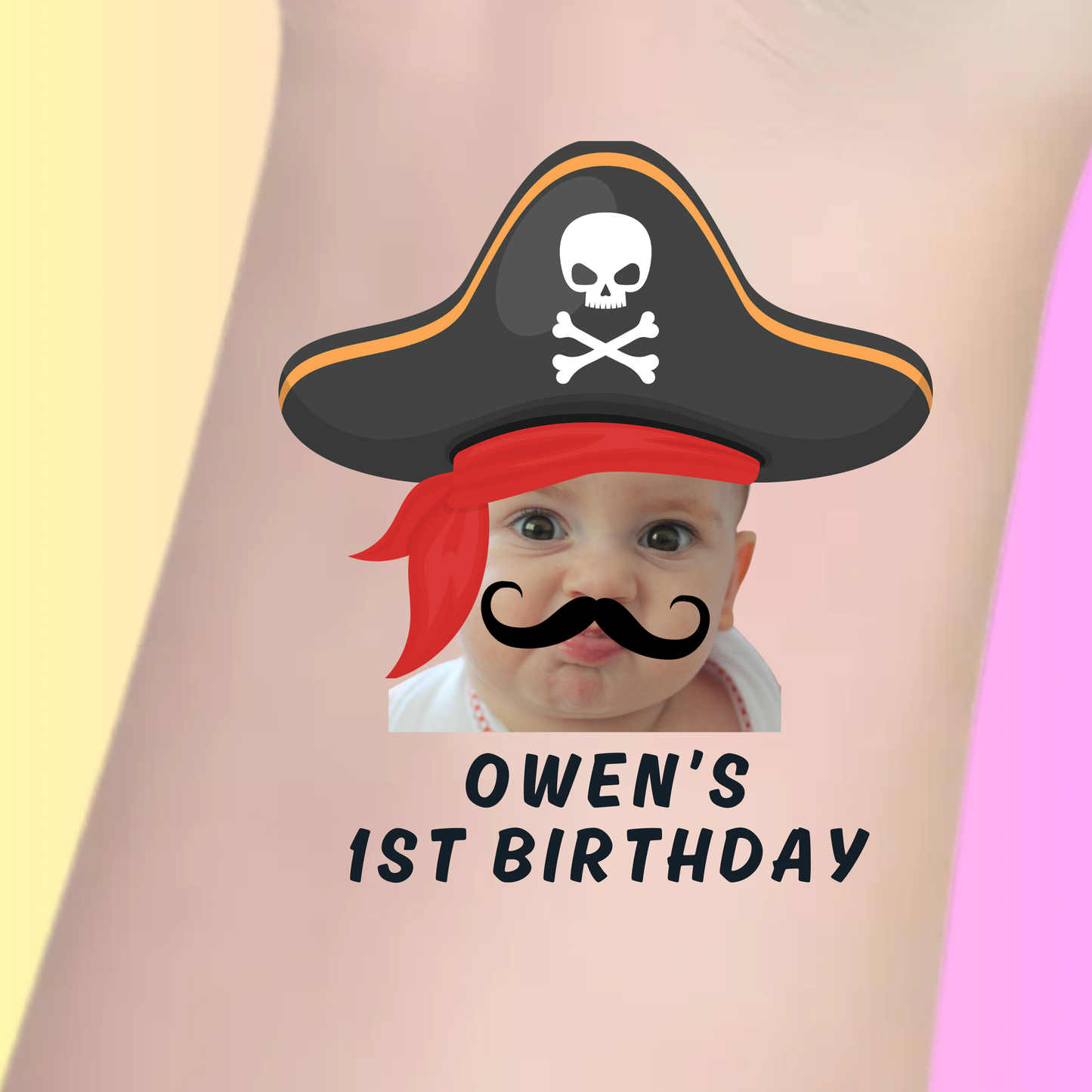 Pirate Adventure – Premium Custom Birthday Tattoos
