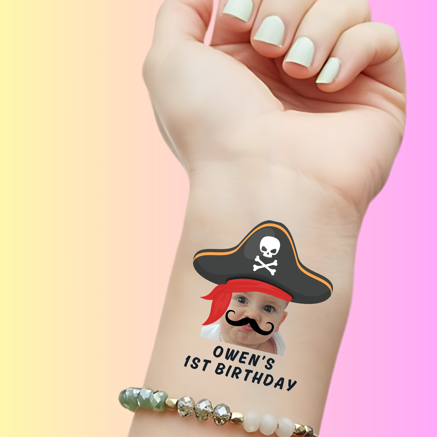 Pirate Adventure – Premium Custom Birthday Tattoos