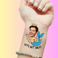 Custom Bachelorette Temporary Tattoos - Let's Get Nauti King Merman
