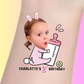 Custom Kids Birthday Tattoos - Bunny Bottle