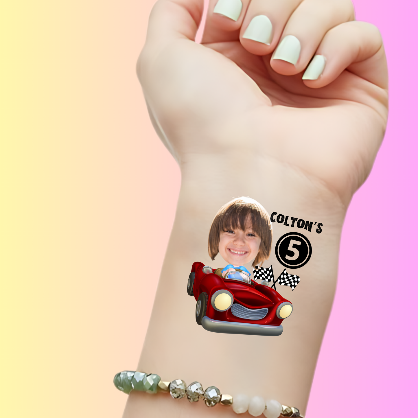 Zoom Zoom Birthday - Premium Custom Birthday Tattoos