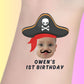 Custom Kids Birthday Tattoos - Pirate Adventure