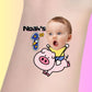 Custom Kids Birthday Tattoos - Pink Piggy Rider