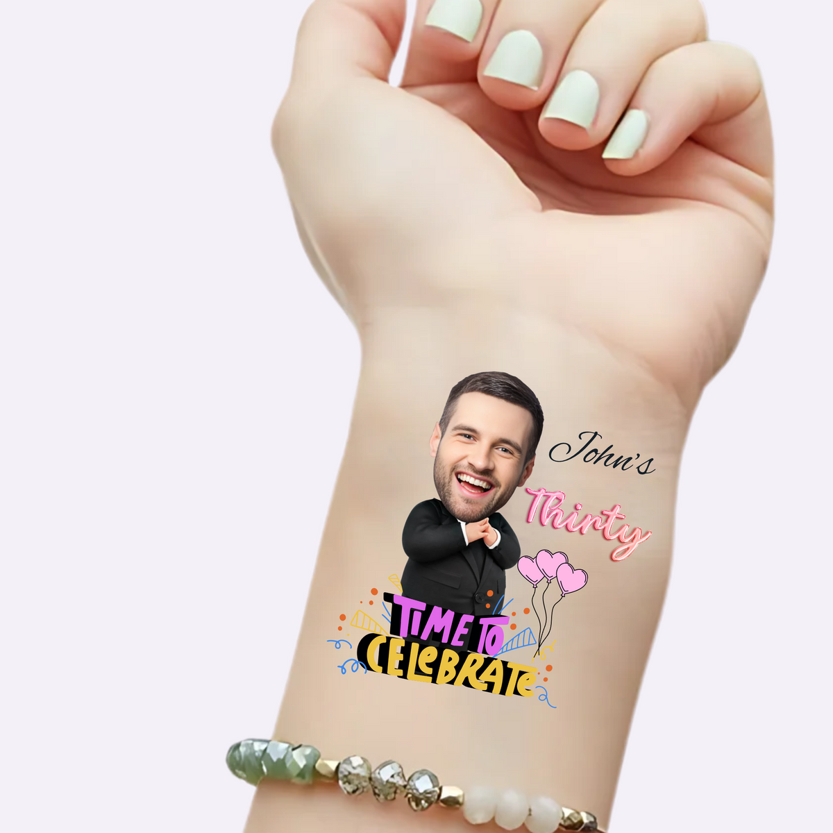 Vibrant Time to Celebrate – Custom Birthday Tattoos