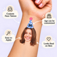 Blue Polka Dot Party Hat temporary tattoo personalization guide: custom face tattoo; age can be customized. Easy to apply.