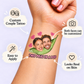 Two Peas in a Pod temporary tattoo personalization guide: custom couple tattoo; both faces can be customized. Easy to apply.