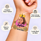 Royal Princess Carriage temporary tattoo personalization guide: custom face tattoo; name and age can be customized. Easy to apply.