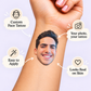 Personalized Photo Cutout temporary tattoo personalization guide: custom face tattoo; your photo, your tattoo. Easy to apply.