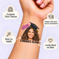 Class of Your Year temporary tattoo personalization guide: custom face tattoo; name and year can be customized. Easy to apply.