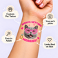 Mom Is Getting Married Cat temporary tattoo personalization guide: custom pet tattoo; your pet's photo. Easy to apply.