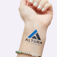 Upload Your Image temporary tattoo on a wrist, on a Whisper Lavender background.