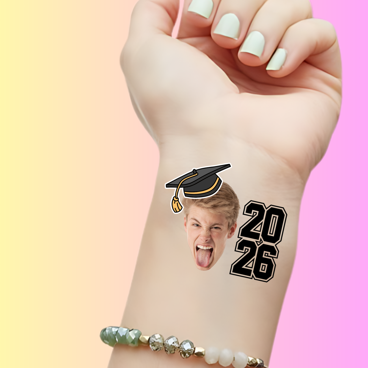 Custom Graduation Temporary Tattoos - Hot Grad Summer