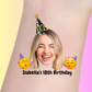 Custom Birthday Temporary Tattoos - Fun Emoji Party Birthday